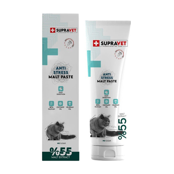 Supravet Anti Stress Malt Paste Sakinleştirici Kedi Macunu (100 gr)