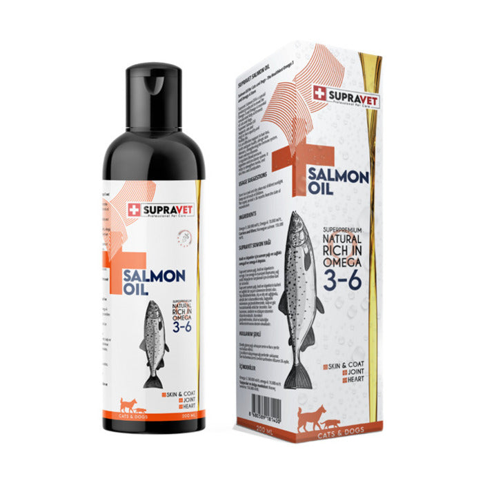 Salmon Oil Kedi ve Köpek Doğal Norveç Somon Yağı 200 ml