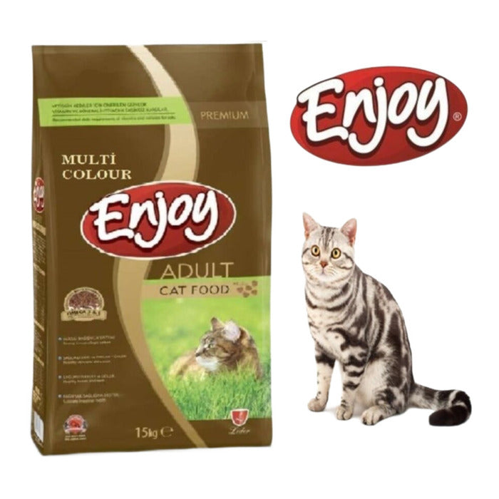 Enjoy Tavuklu Yetişkin Kedi Maması 15+1 Kg