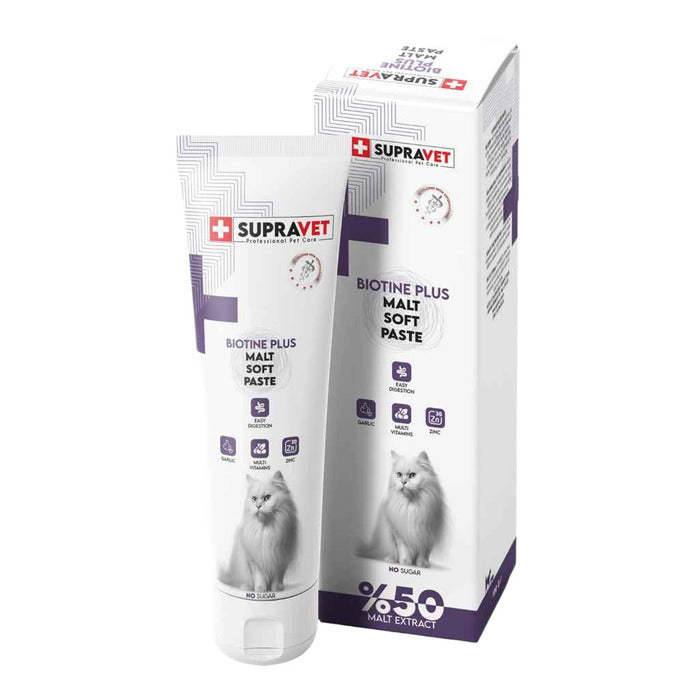 Supravet Biotine Plus Kediler İçin Tüy Sağlığı Güçlendirici Malt 100 Gr