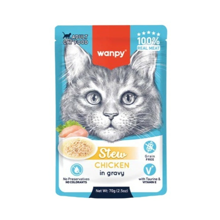 Wanpy Tavuklu Yaş Kedi Maması 70 Gr