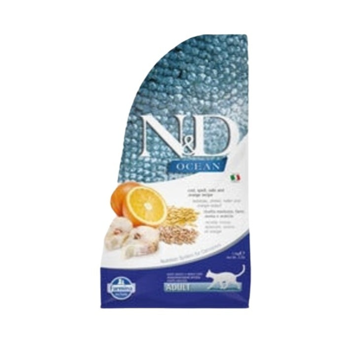 N&D Düşük Tahıllı Balıklı Portakallı Yetişkin Kedi Kuru Maması 1,5 Kg