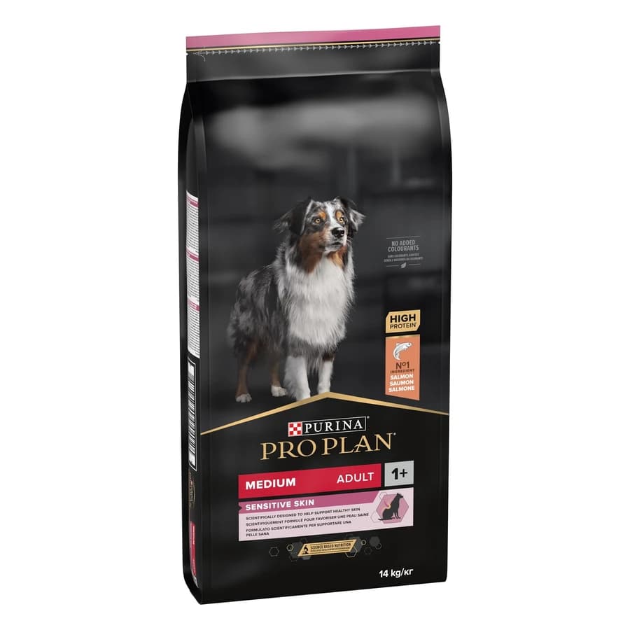 Pro Plan Medium Sensitive Skin Somonlu Yetişkin Köpek Maması 14 Kg