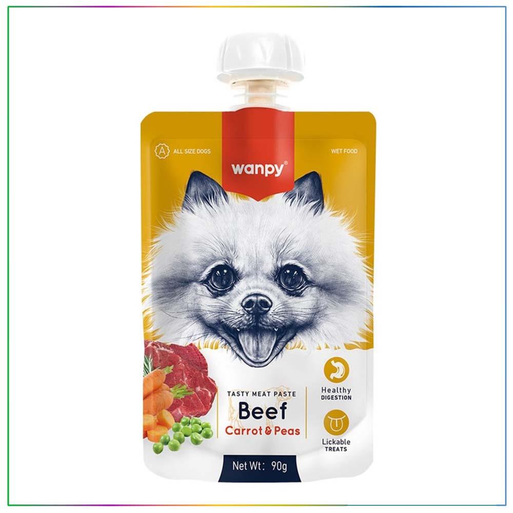 Wanpy Taze Sığır ve Havuçlu Köpek Et Ezmesi 90g