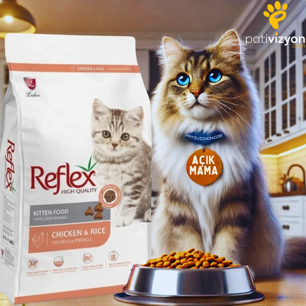 Reflex Kitten Tavuklu Yavru Kedi Maması 1 Kg Açık