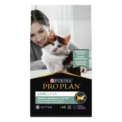 Pro Plan LiveClear Kitten Hindi Etli Yavru Kedi Maması 1,4 Kg