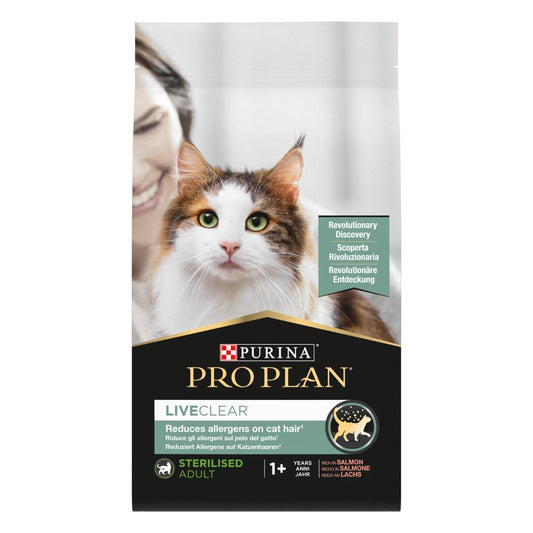 Pro Plan LiveClear Alerjen Azaltan Somonlu 1.4 kg Kısırlaştırılmış Yetişkin Kedi Maması