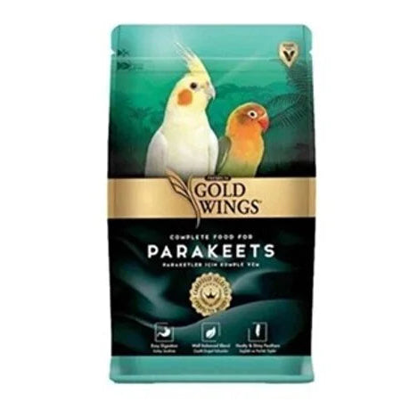Gold Wings Paraket, Sultan ve Cennet Papağanı Yemi 1 kg x 2 Adet