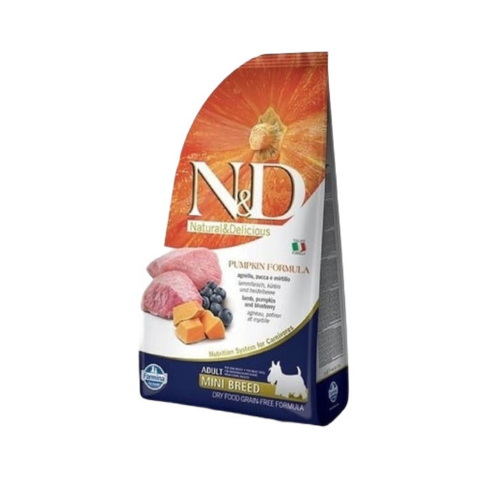 N&D Tahılsız Balkabaklı Kuzu Etli Küçük Irk Köpek Maması 2.5 Kg