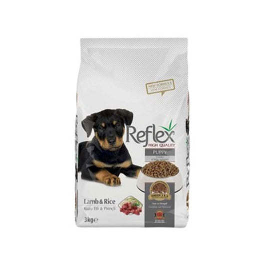 Reflex Kuzu Etli Pirinçli Yavru Köpek Kuru Maması 3 Kg