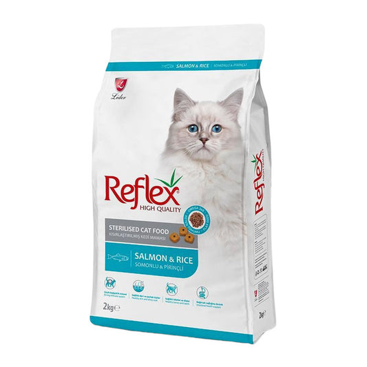 Reflex Sterilised Somonlu Pirinçli Kısırlaştırılmış Yetişkin Kedi Kuru Maması 2 Kg