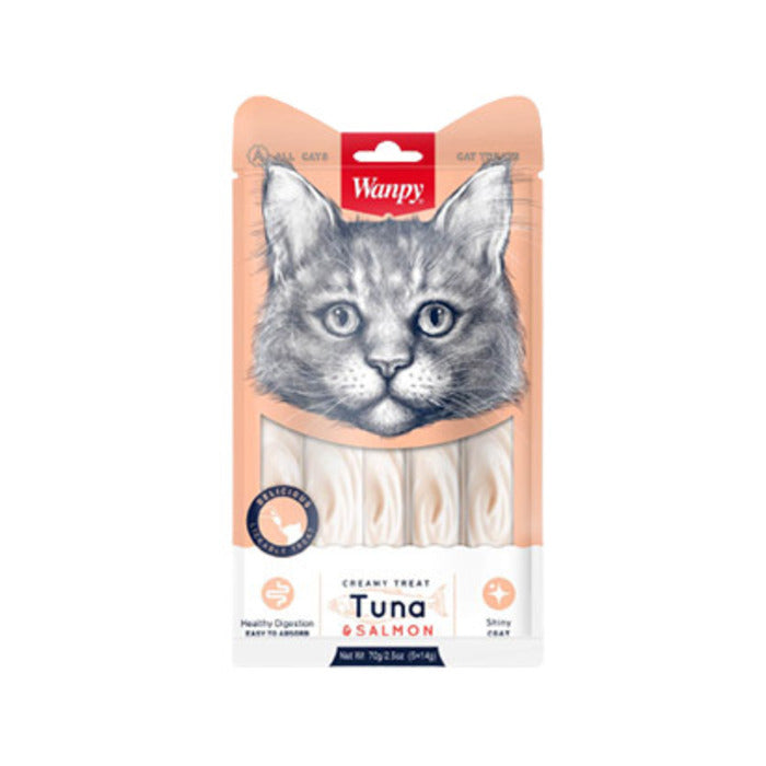 Wanpy Ton ve Somonlu Krema Kedi Ödülü 5x14 Gr