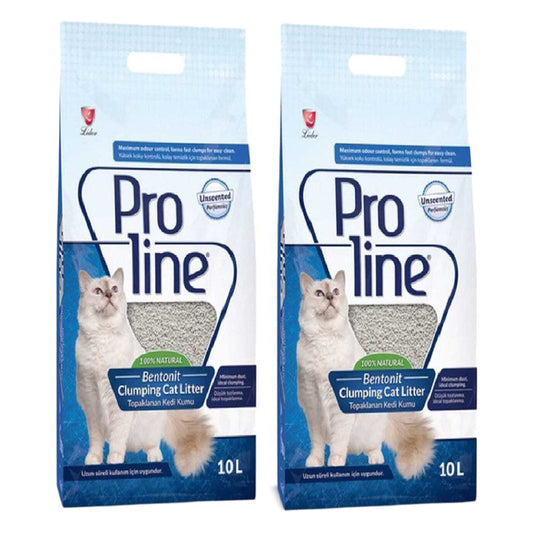 Proline Parfümsüz İnce Taneli Kedi Kumu 2x10lt
