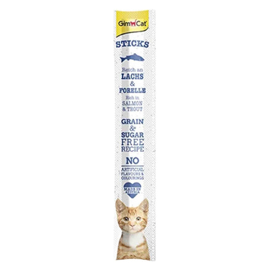 Gimcat Sticks Somon Kedi Ödül Çubuğu 10 Adet 5 Gr
