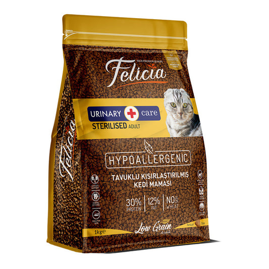 Felicia Az Tahıllı Sterilised Tavuklu Hypoallergenic Kedi Maması 1 Kg