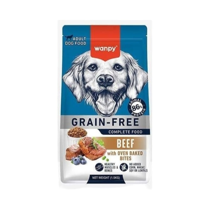 Wanpy Tahılsız Sığırlı Yetişkin Köpek Maması 1,5 Kg
