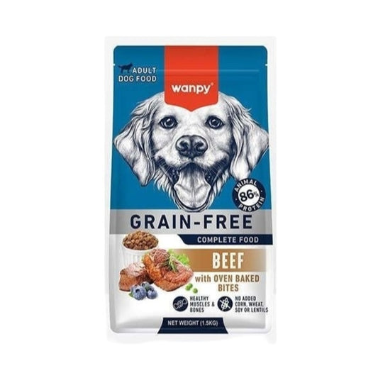 Wanpy Tahılsız Sığırlı Yetişkin Köpek Maması 1,5 Kg