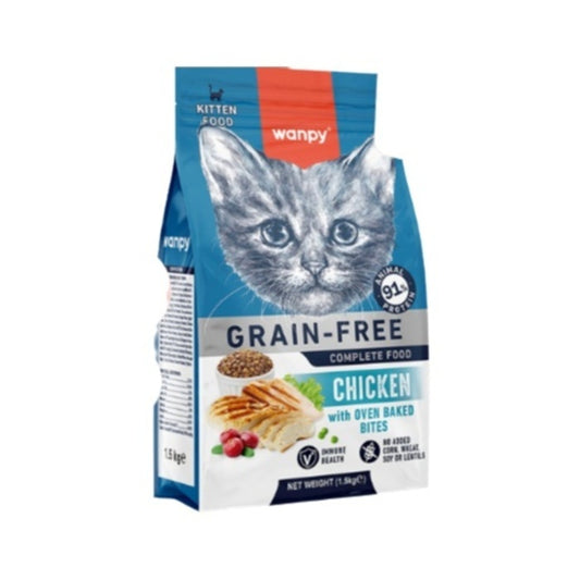 Wanpy Tahılsız Tavuklu Yavru Kedi Maması 1,5 Kg