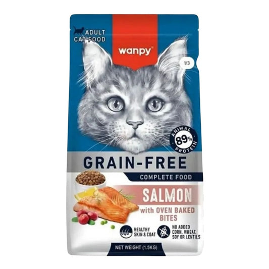 Wanpy Tahılsız Somonlu Yetişkin Kedi Maması 1.5 Kg