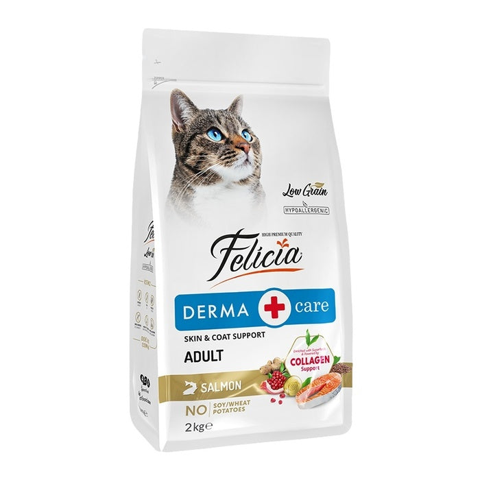 Felicia Az Tahıllı Yetişkin Somonlu Hypoallergenic Kedi Maması 2 Kg