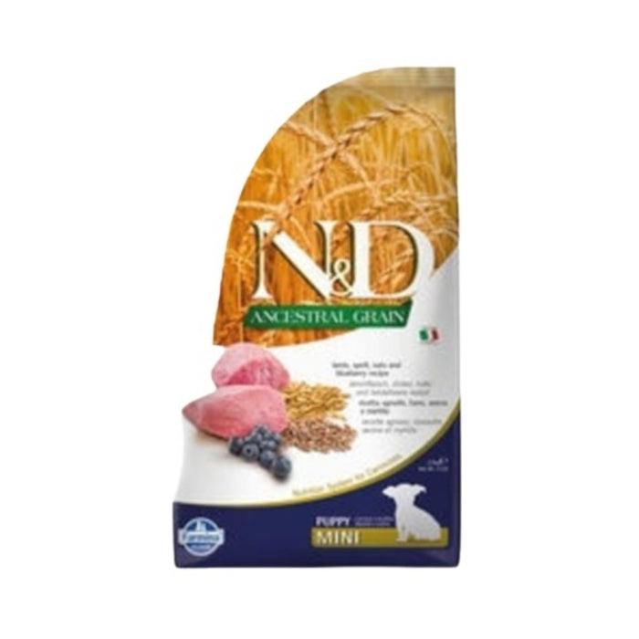 N&D Düşük Tahıllı Kuzulu Yaban Mersinli Yavru Küçük Irk Köpek Maması - 2.5 Kg