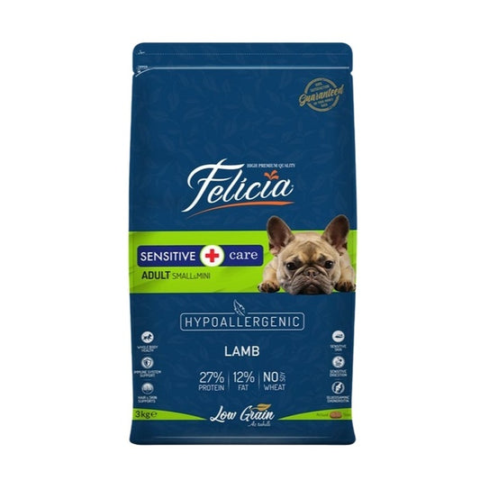 Felicia Az Tahıllı Yetişkin Kuzulu Small Mini Hypoallergenic Köpek Maması 3 Kg