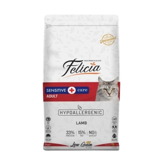Felicia Hipoalerjenik Az Tahıllı Kuzu Etli Yetişkin Kedi Maması 2 Kg