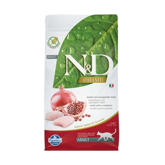 N&D Prime Tavuk Etli Ve Narlı Yetişkin Kedi Maması 1,5 Kg