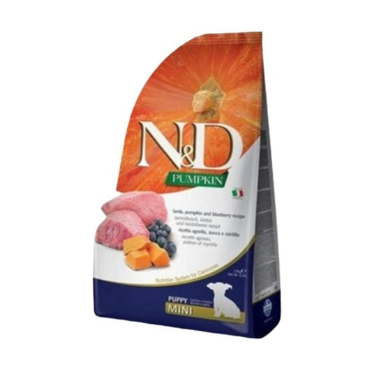 N&D Balkabaklı Kuzu Etli Tahılsız Küçük Irk Yavru Köpek Maması - 2,5 Kg