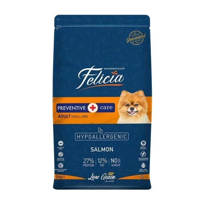 Felicia Az Tahıllı Yetişkin Somonlu Small /mini Hypoallergenic Köpek Maması 3 Kg