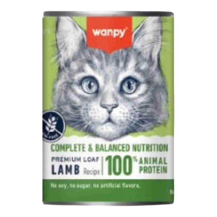 Wanpy Tahılsız %100 Gerçek Et Kuzulu Kedi Konservesi 375 Gr