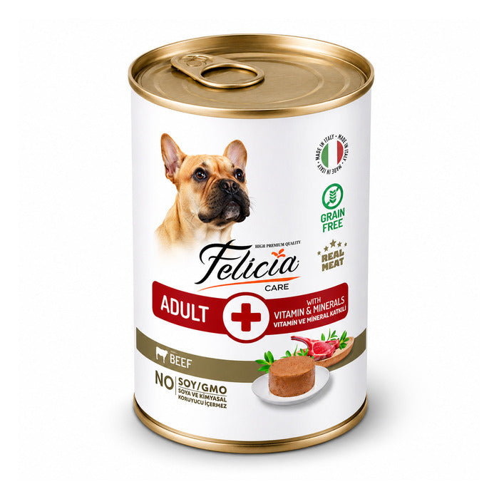 Felicia Yetişkin Tahılsız Biftekli Köpek Konserve 400 Gr