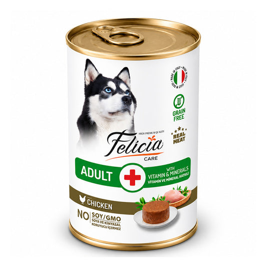 Felicia Yetişkin Tahılsız Tavuklu Köpek Konserve 400 Gr