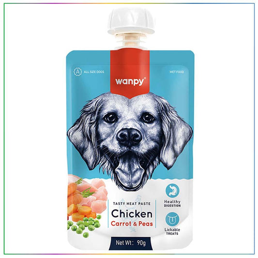 Wanpy Taze Tavuklu ve Havuçlu Köpek Et Ezmesi 90g