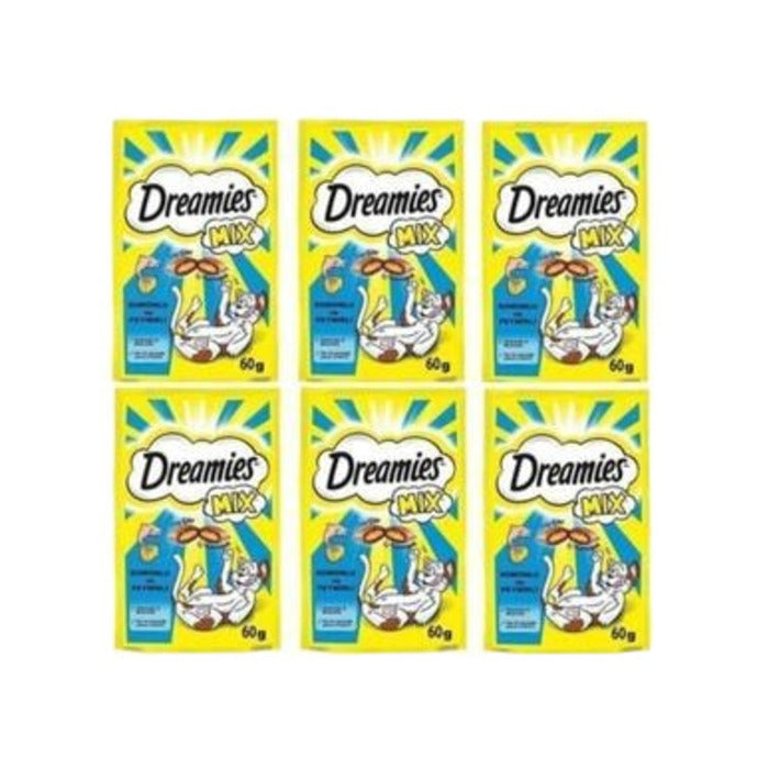 Dreamies Kedi Ödülü Mix Somonlu & Peynirli 60 Gr x 6 Adet