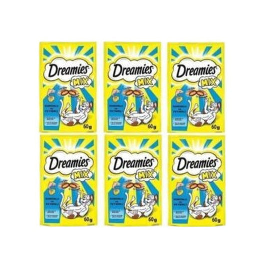 Dreamies Kedi Ödülü Mix Somonlu & Peynirli 60 Gr x 6 Adet