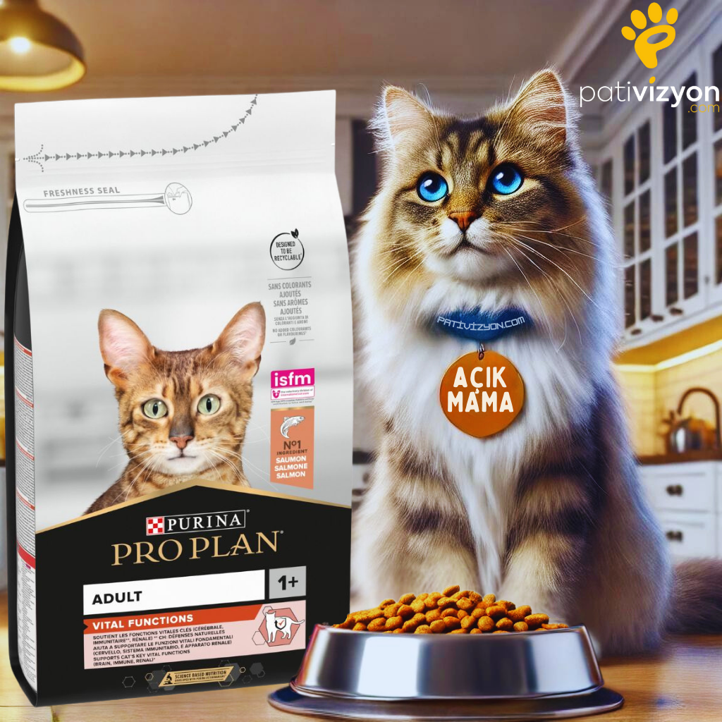 Purina Pro Plan Somonlu Yetişkin Kedi Maması Açık 1 Kg