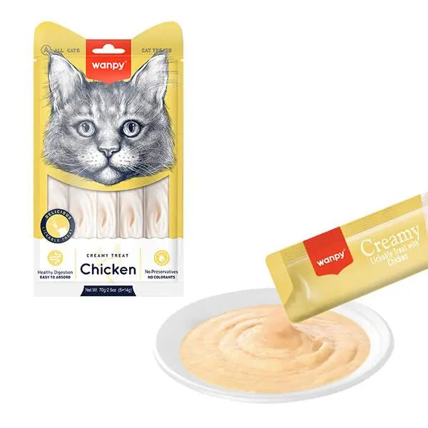Wanpy Tavuklu Krema Kedi Ödülü 5x14 Gr