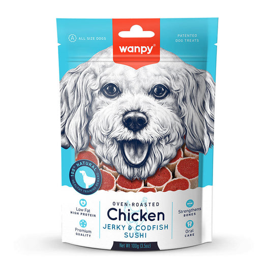 Wanpy Tavuklu ve Morina Balıklı Köpek Ödülü Yumuşak 100g