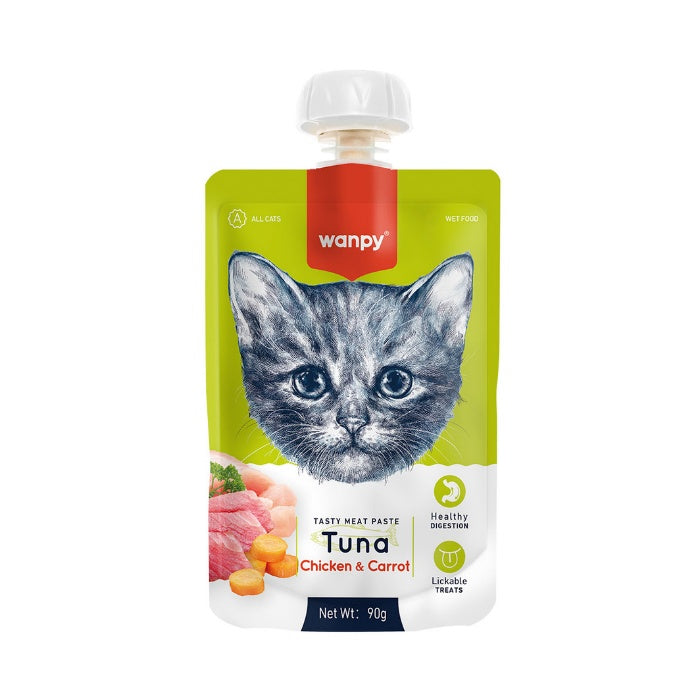 Wanpy Taze Ton Balıklı ve Tavuklu Kedi Et Ezmesi 90g