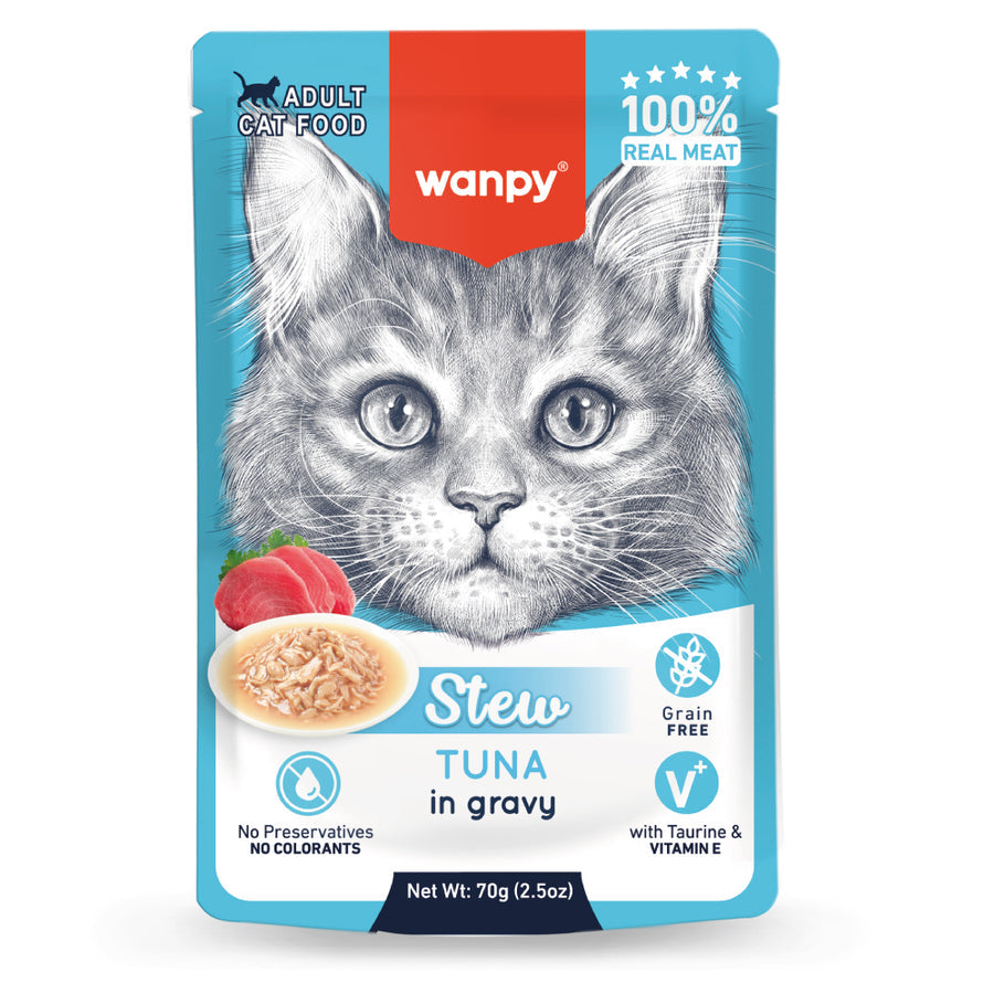 Wanpy Ton Balıklı Yaş Kedi Maması Pouch 70g