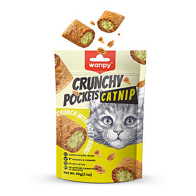 Wanpy Kedi Crunch Ödül Catnipli & Tavuklu 60g