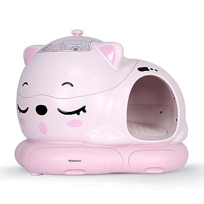 WooHuloo Pro Otomatik Kedi Tuvaleti Barbie Pink - 1