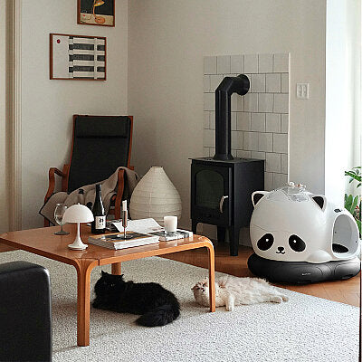 WooHuloo Pro Otomatik Kedi Tuvaleti Panda - 3