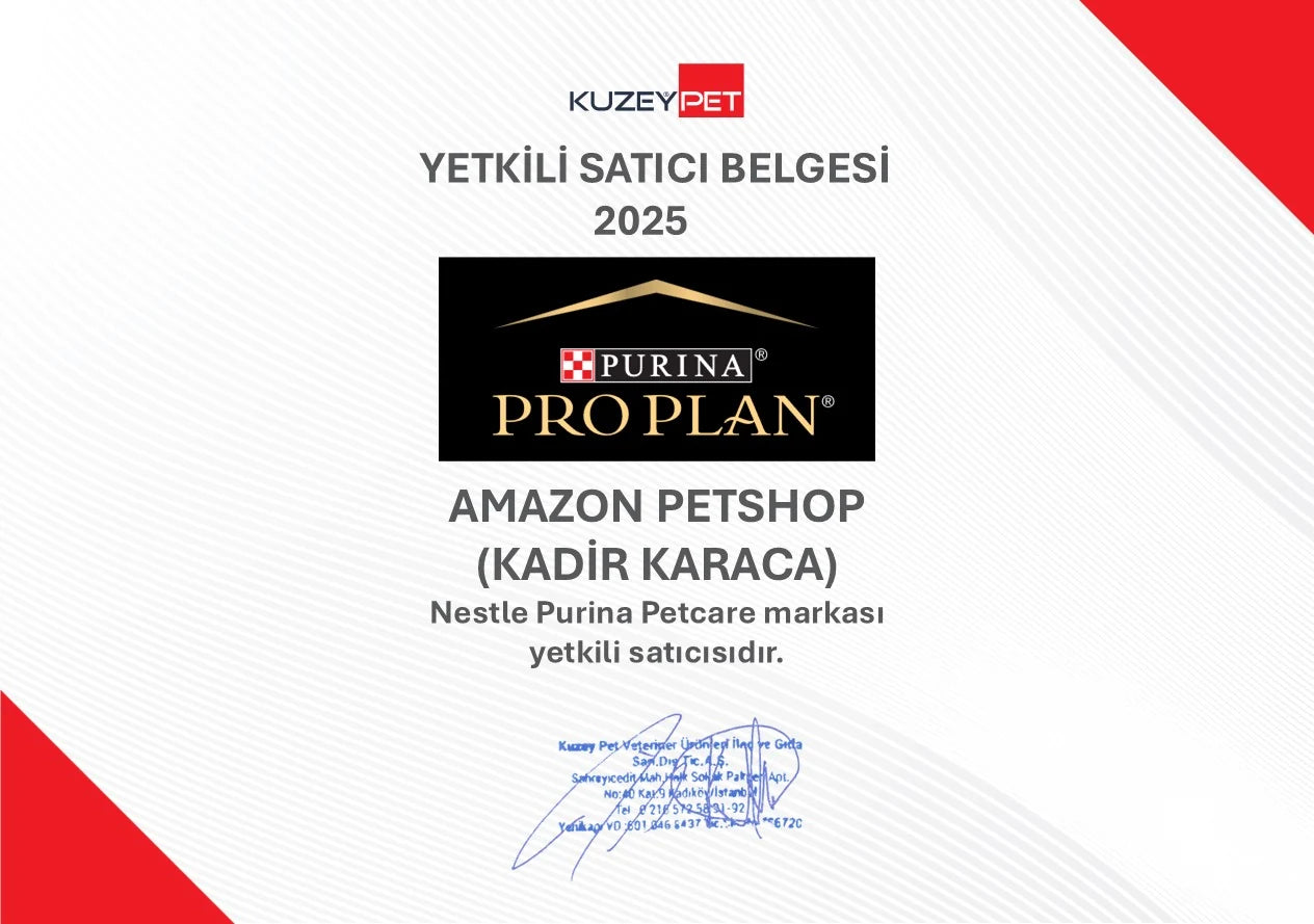 Purina Pro Plan yetkili satıcı belgesi - web için kimlik bilgileri maskelenmiş önizleme